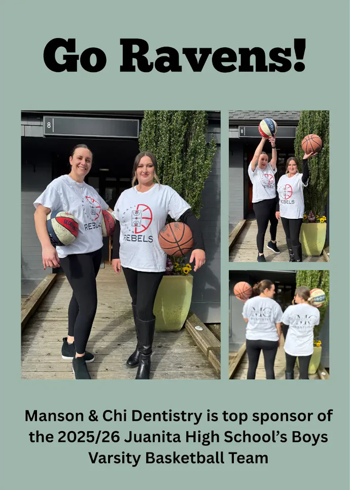 Juanita High School Basketball Team Sponsor, Manson & Chi Dentistry